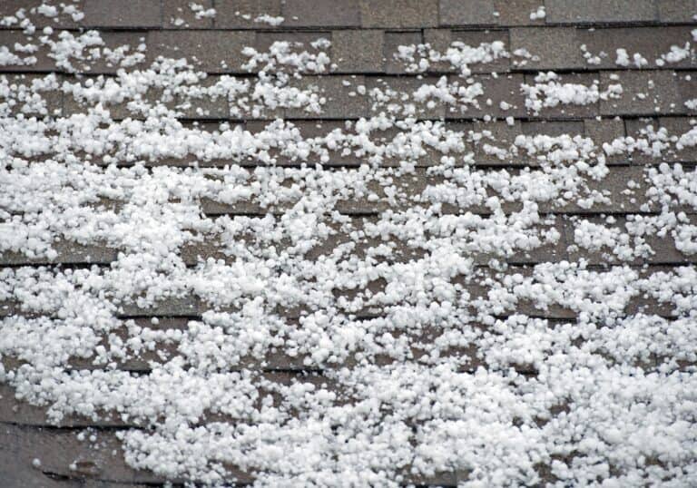 roof blistering vs hail damage hail