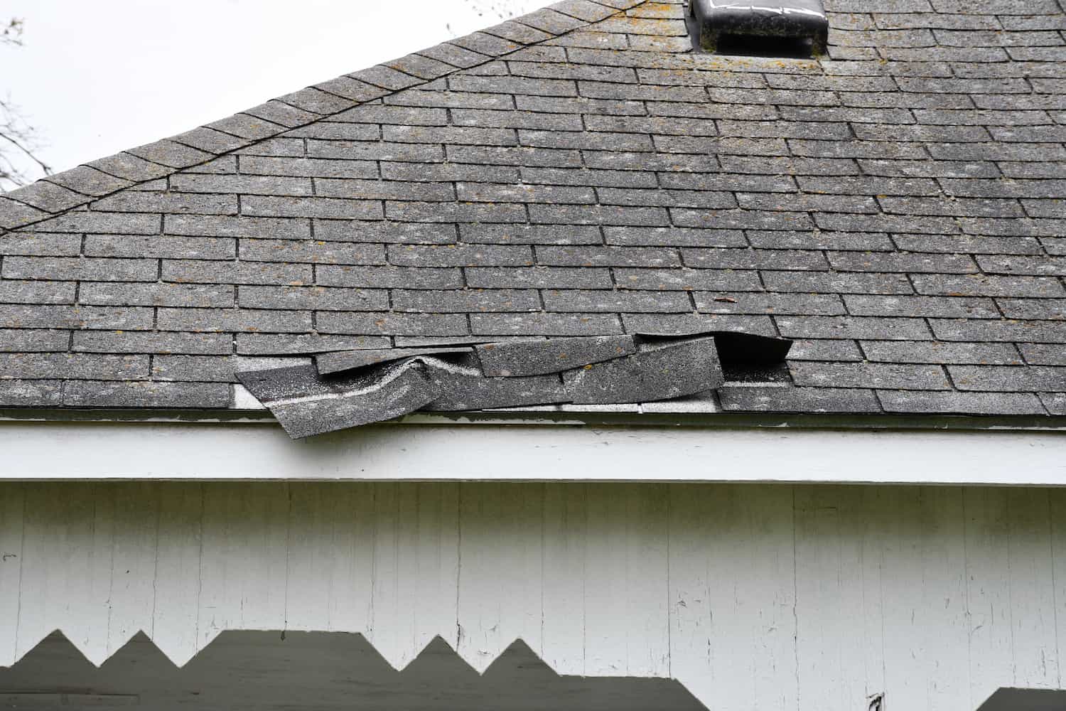roof blistering vs hail damage shingles