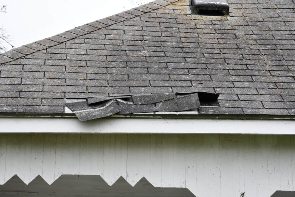 gilmer storm damage loose shingles
