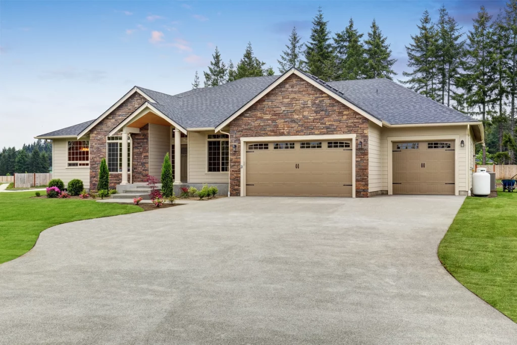 large one level house after roof replacement