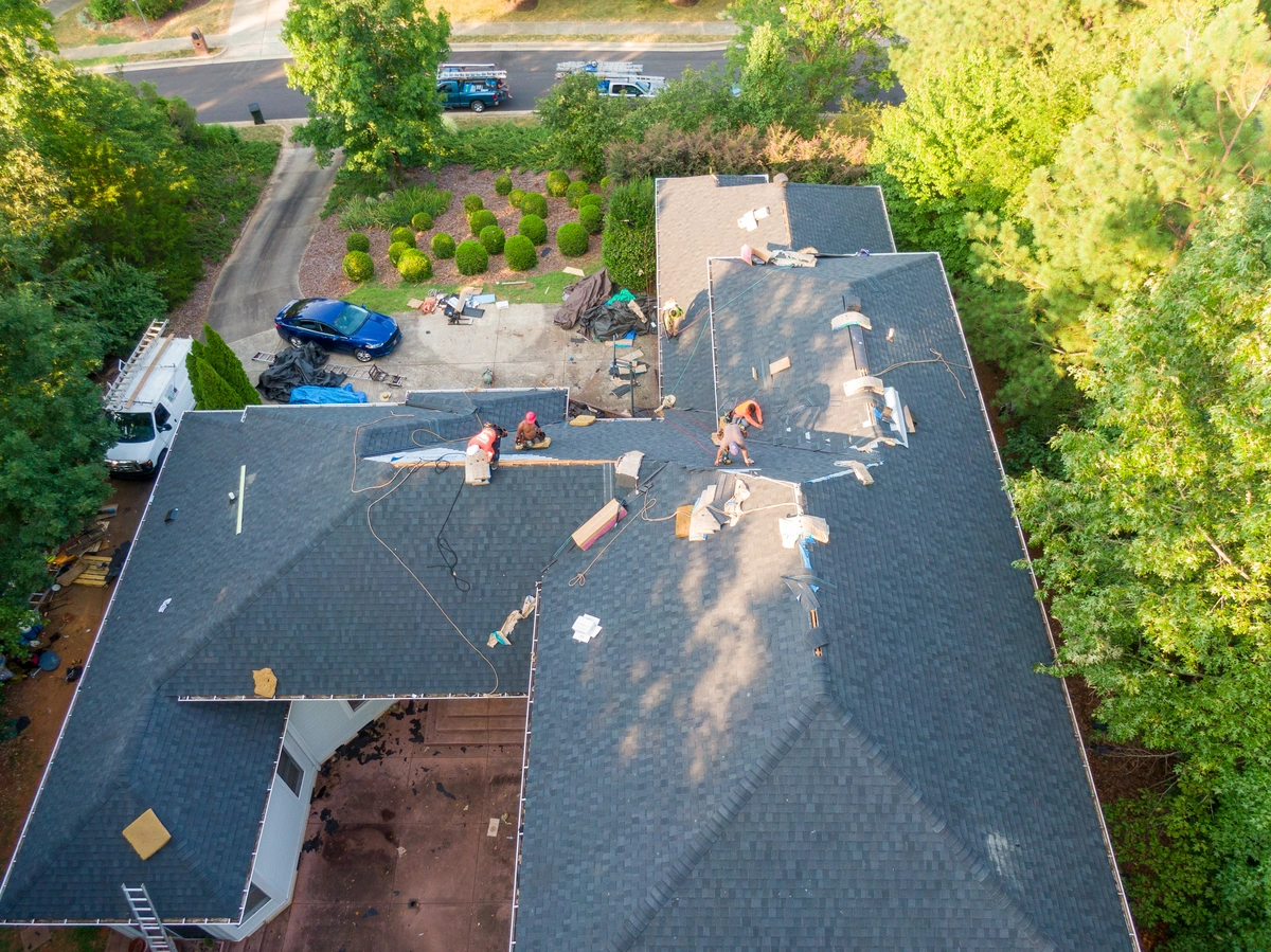 house roof replacement with new certainteed shingles