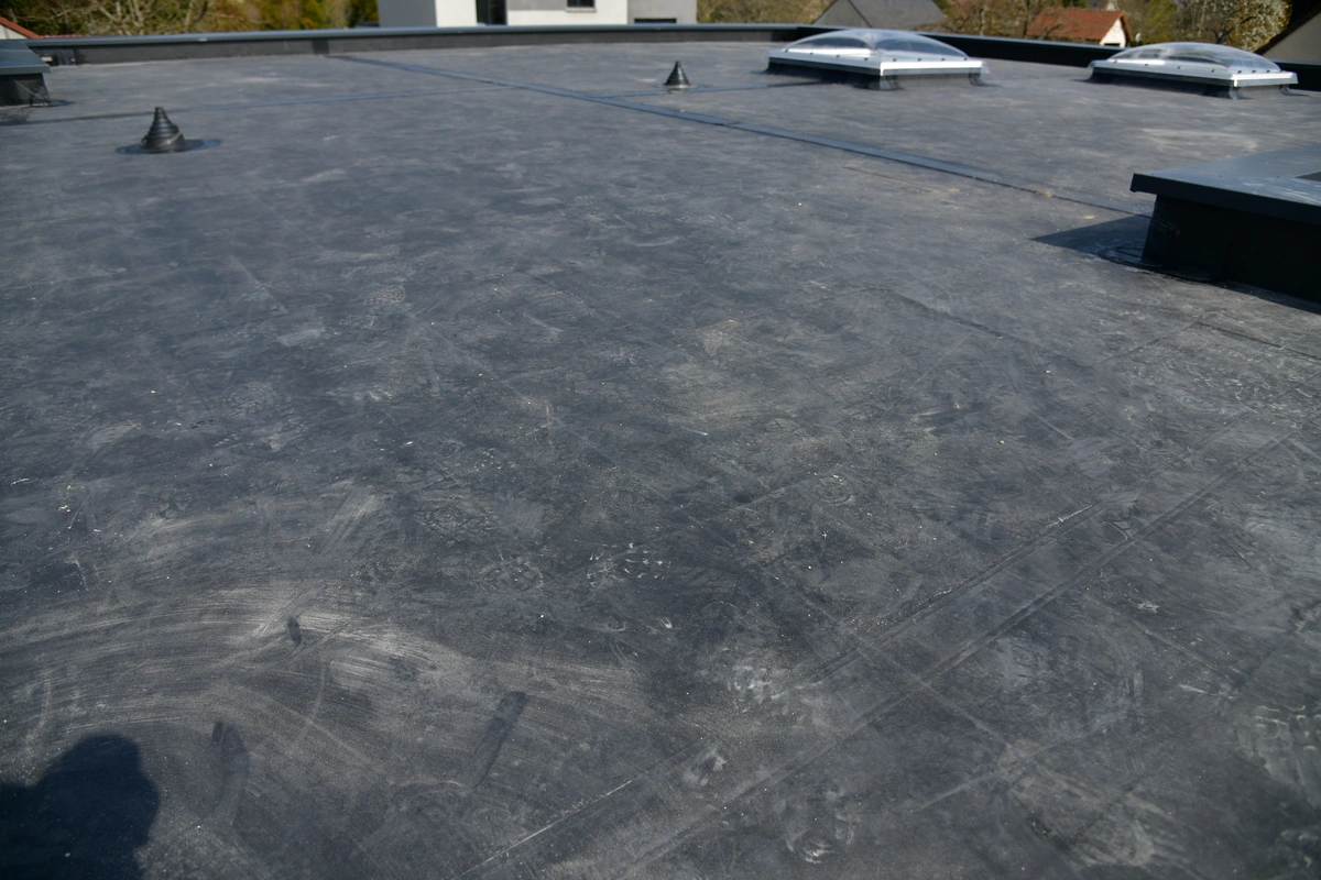 new installed EPDM on roof