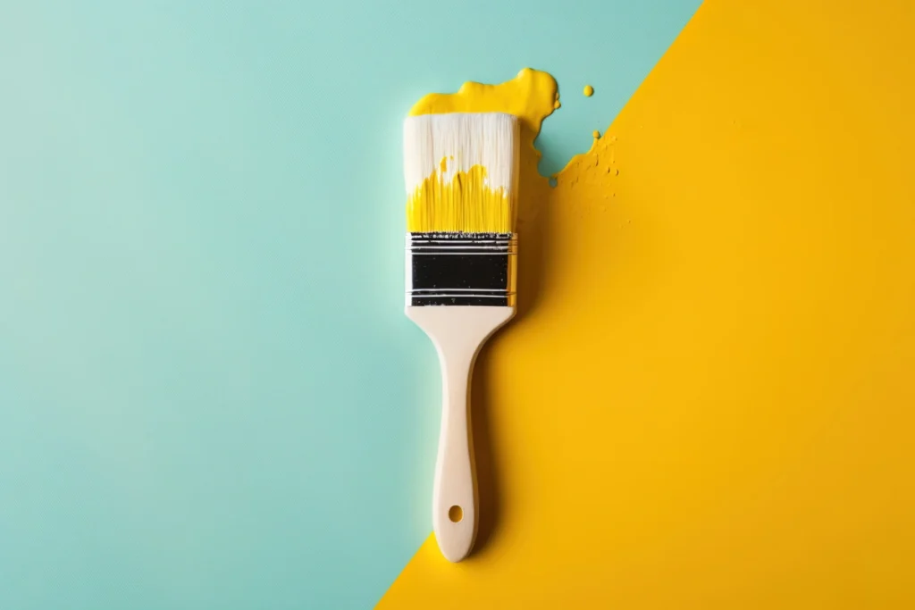 yellow-paint-brush