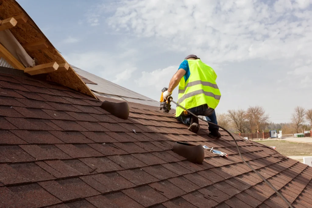 installing asphalt shingles