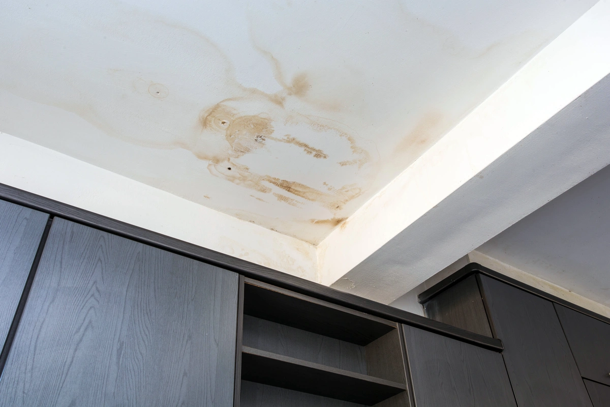 roof leak repair cost-stains on the ceiling