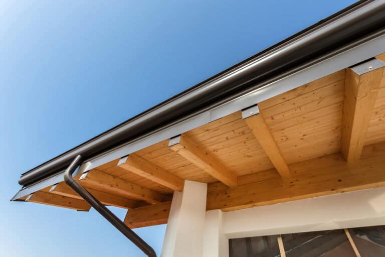 how to replace wood under roof overhang-exposed beams under roof overhang